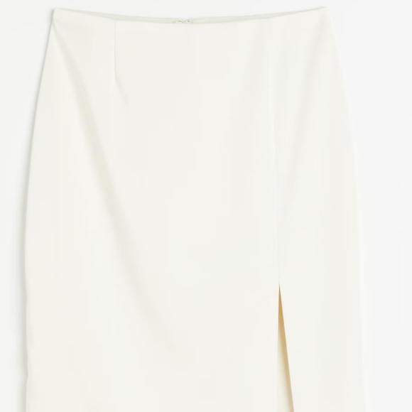 H&M Pencil Skirt - White/Creamy White - Picture 1 of 5